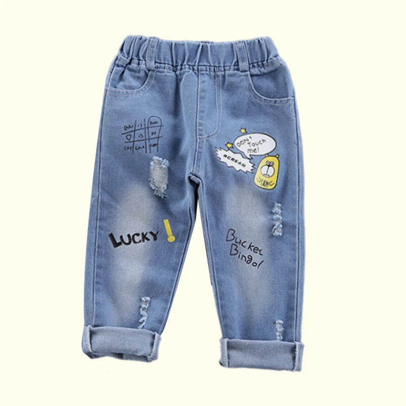 Chlapecké džíny s nášivkami