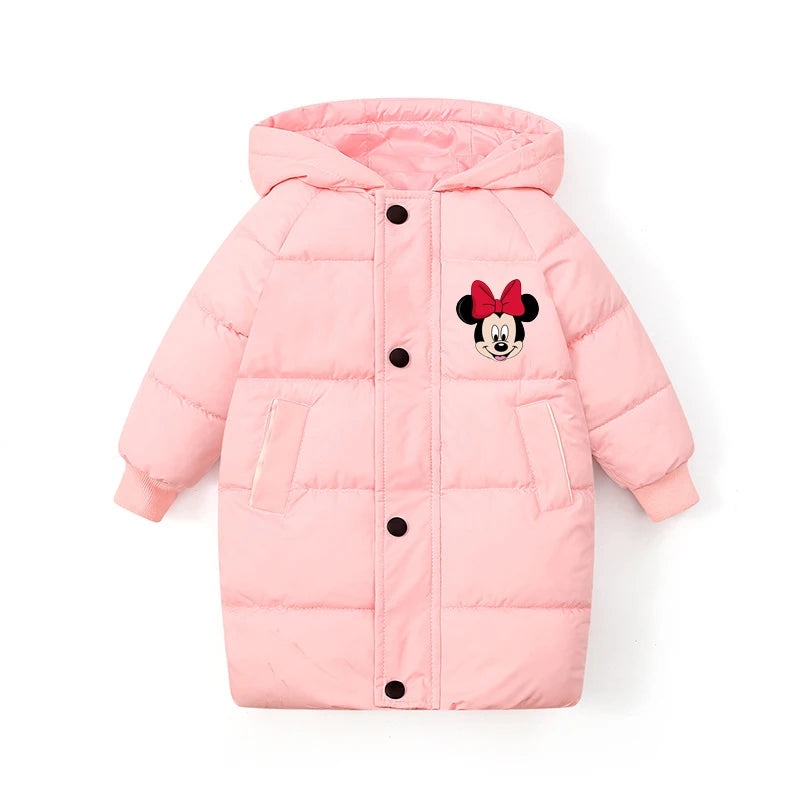Dívčí dlouhá zimní bunda s Minnie