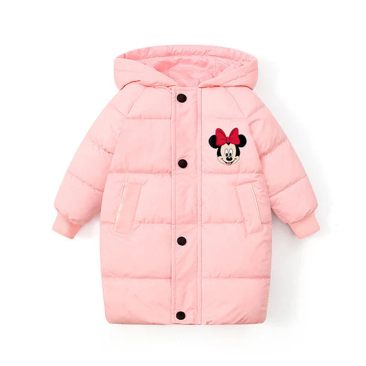 Dívčí dlouhá zimní bunda s Minnie