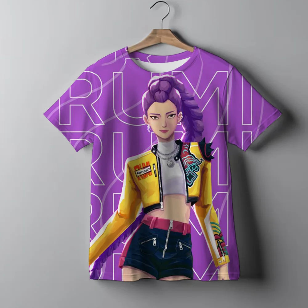 Dívčí triko se vzorem Demon Hunters