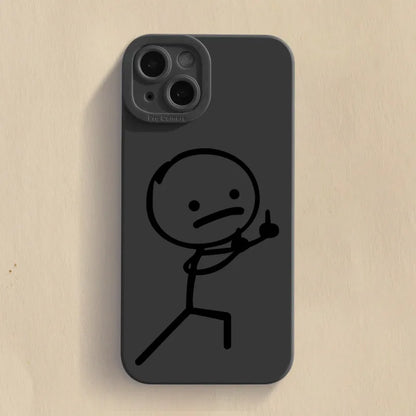 Kryt na IPhone s prostředníčkem