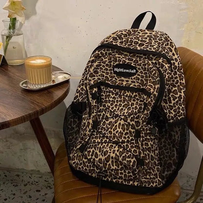 Batoh s leopardím vzorem