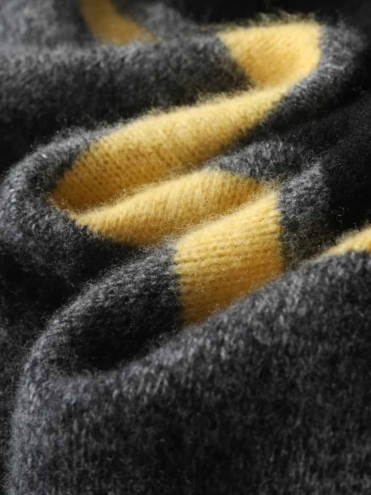 Pánský barevný svetr z vlny