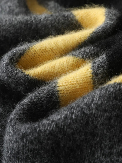 Pánský barevný svetr z vlny