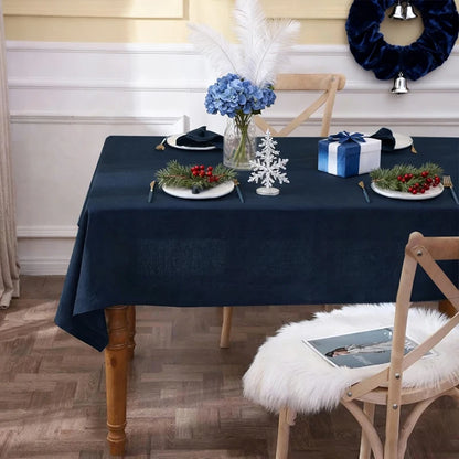 Vánoční jednobarevný obrus