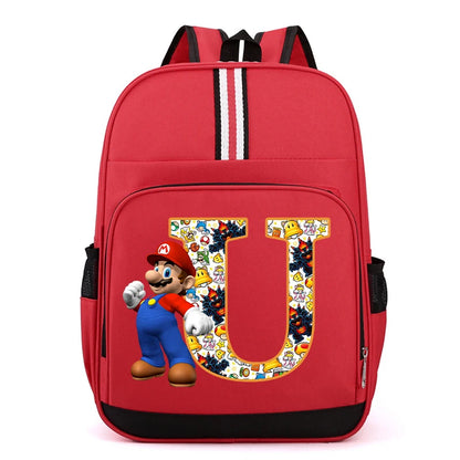 Školní batoh Super Mario s písmenem