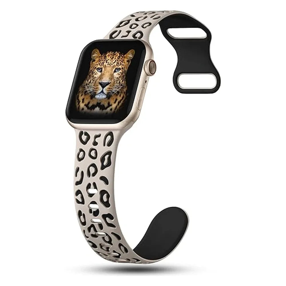 Leopardí řemínek na Apple Watch