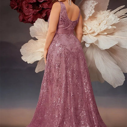 Dámské plus size plesové šaty