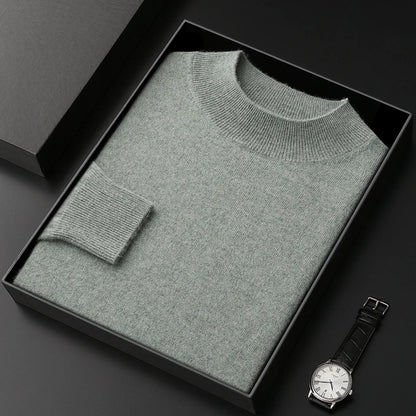 Pánský kašmírový jednobarevný svetr