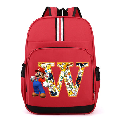Školní batoh Super Mario s písmenem