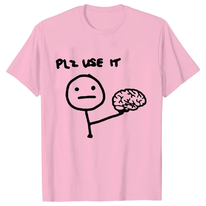 Pánské vtipné triko Plz use it