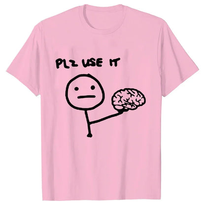 Pánské vtipné triko Plz use it
