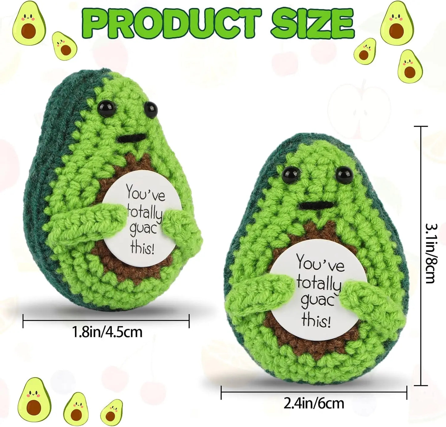 Háčkovaná hračka s pozitivní zprávou