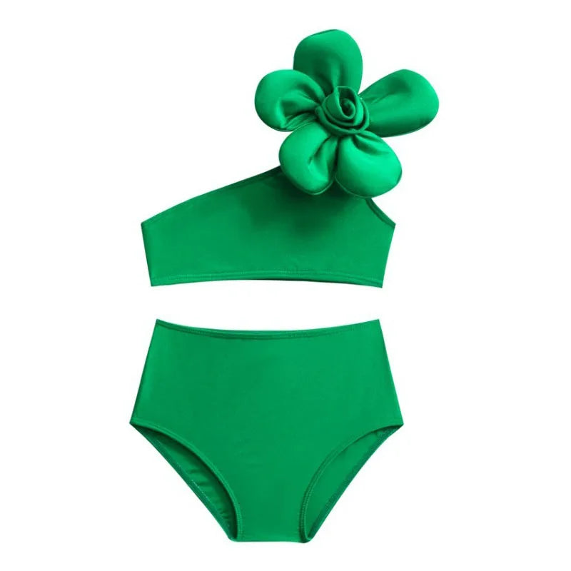 Dívčí bikiny s květinou