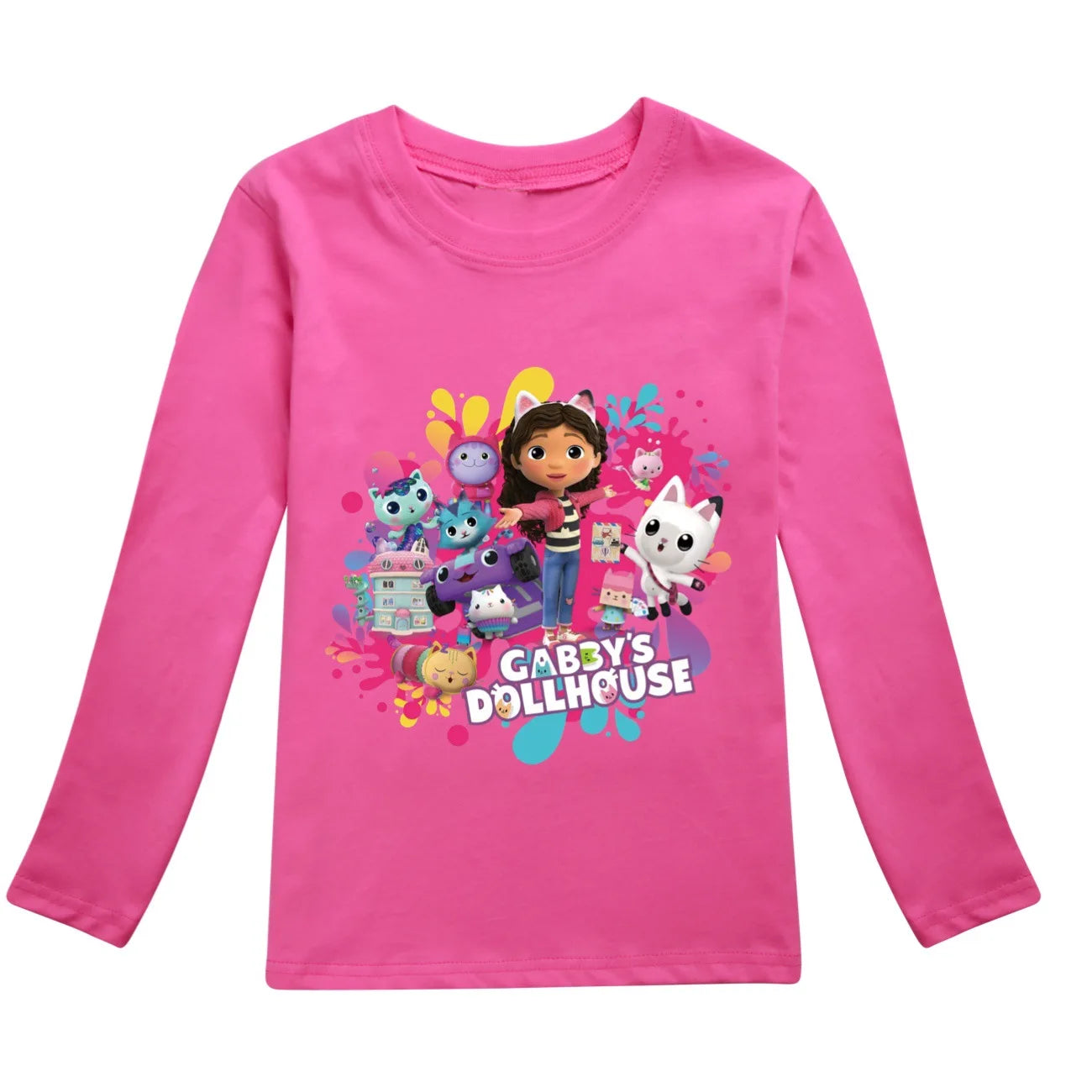 Dívčí triko s dlouhým rukávem Gabby Dollhouse