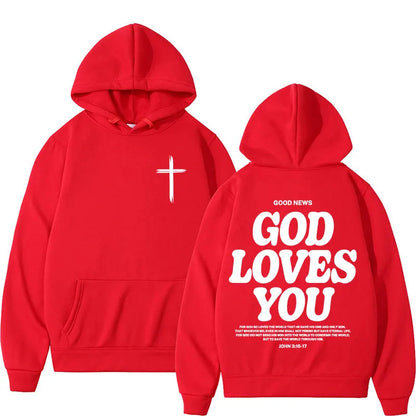 Unisex mikina God Loves You
