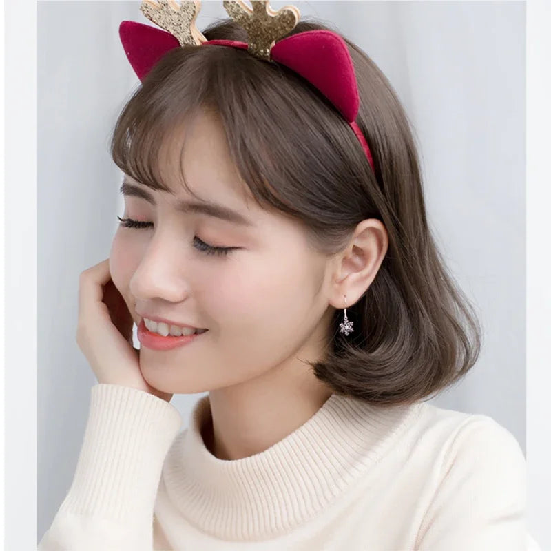 Stříbrné vánoční náušnice