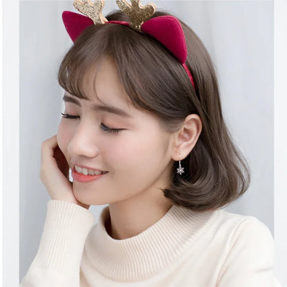 Stříbrné vánoční náušnice