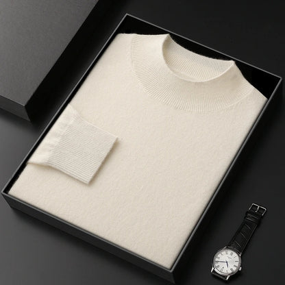 Pánský kašmírový jednobarevný svetr