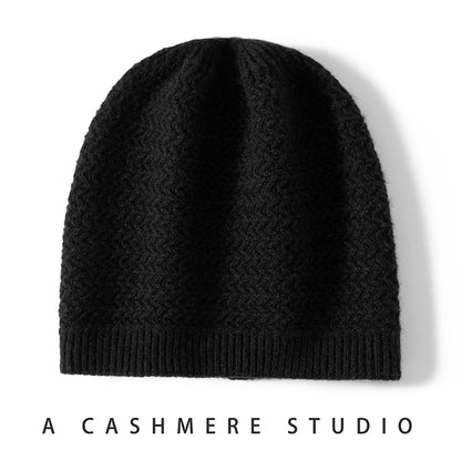 Pánská jednobarevná čepice z kašmíru