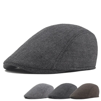 Pánský beret se vzorem