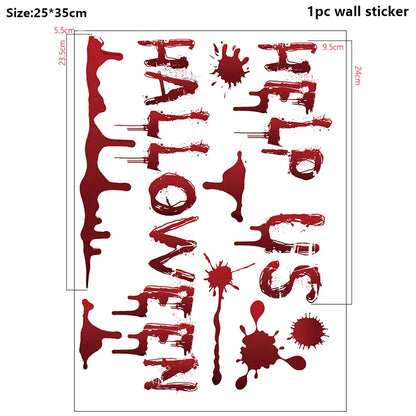 Halloweenské krvavé dekorace