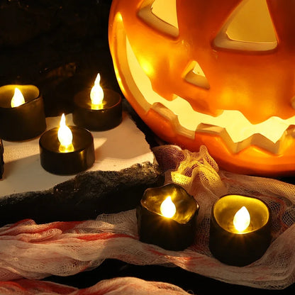Černé LED svíčky