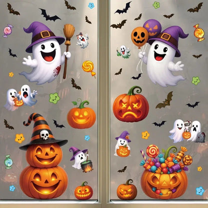 Dekorace na sklo Halloween