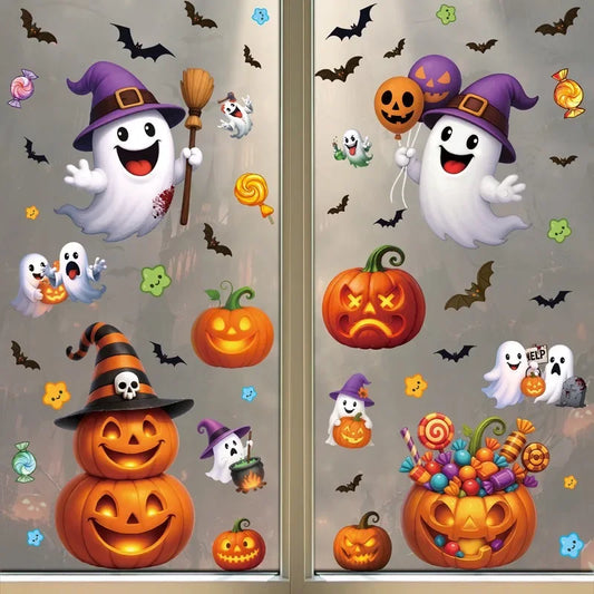 Dekorace na sklo Halloween