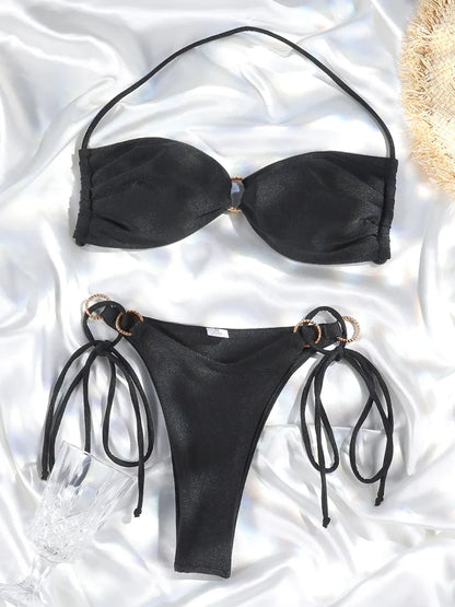 Dámské lesklé bikiny