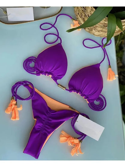 Dámské barevné bikiny