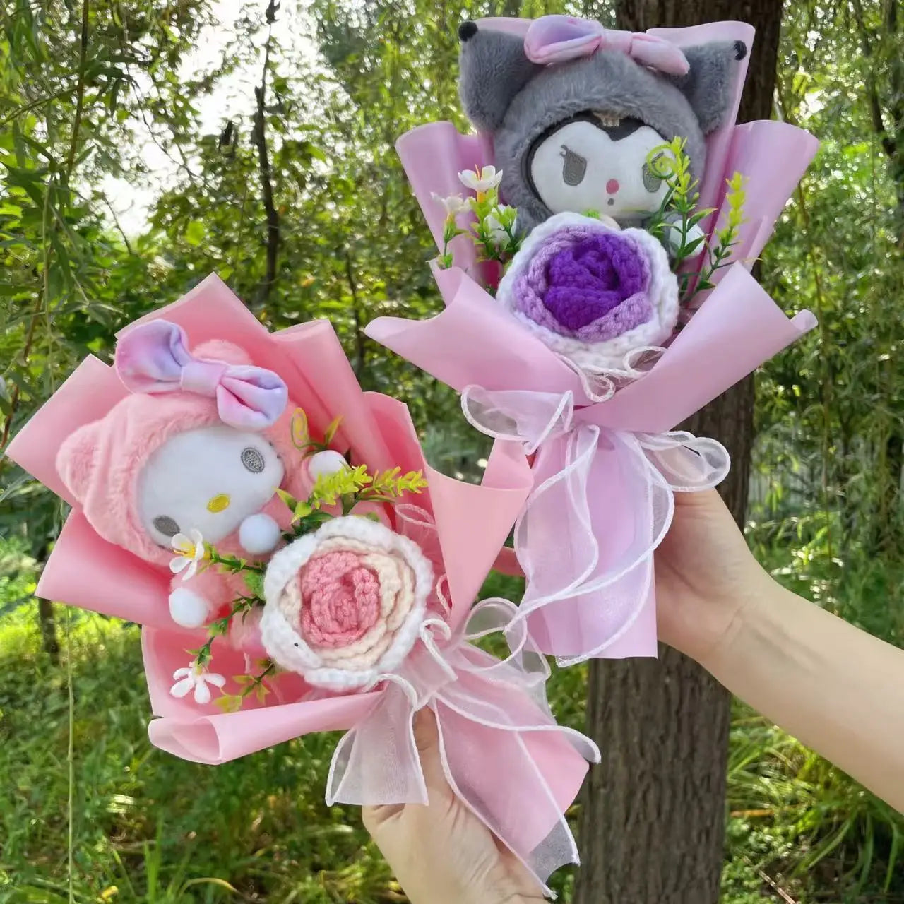 Plyšová kytice Sanrio