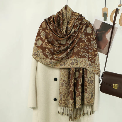 Dámská šál se vzorem