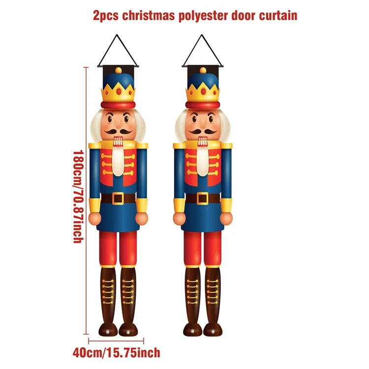 Vánoční visící baner na dveře