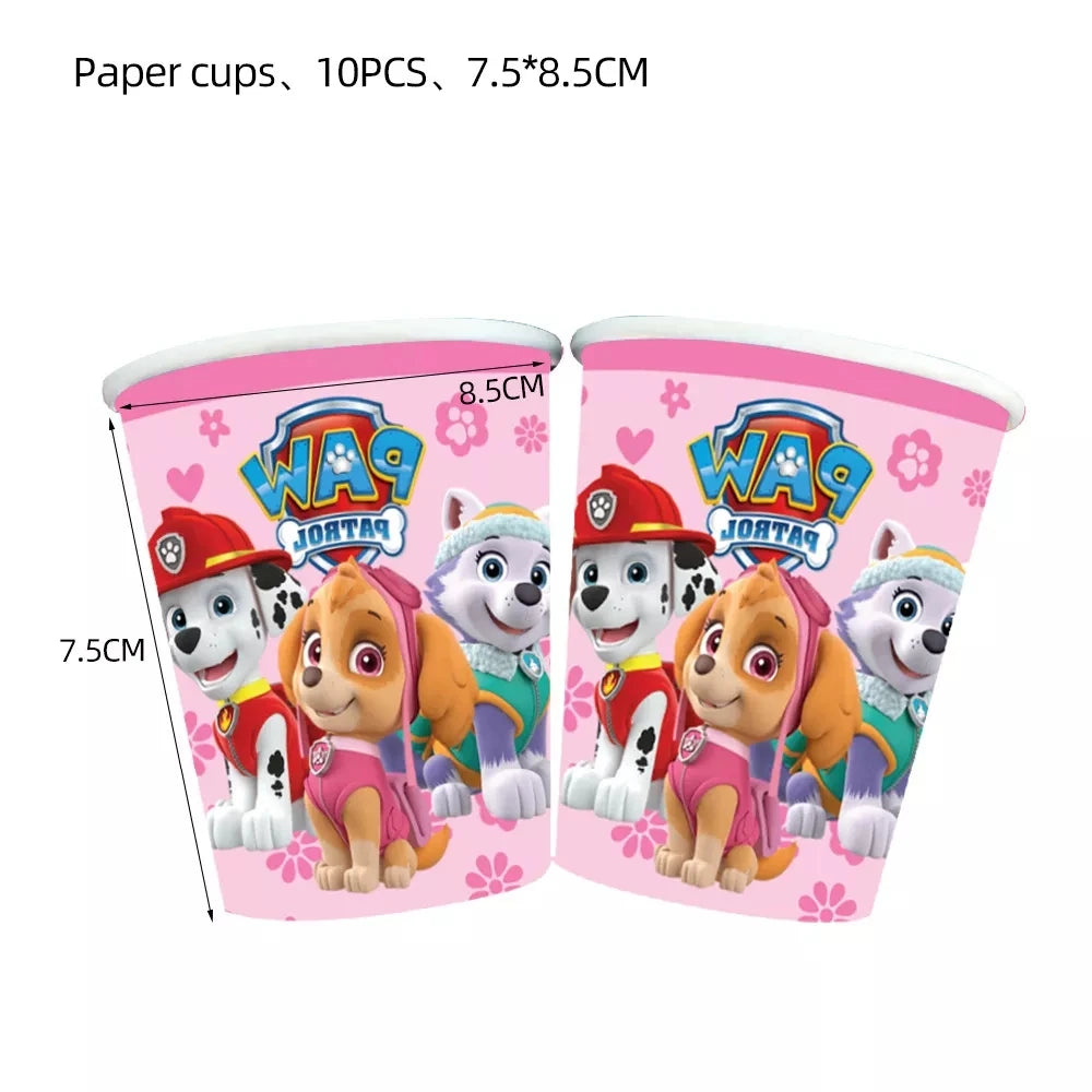 Doplňky na oslavu Tlapková patrola