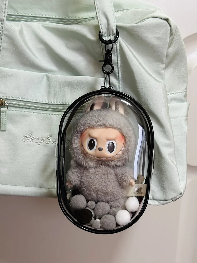 Transparentní taška na Labubu