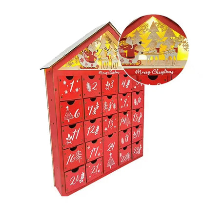 Dřevěný adventní kalendář