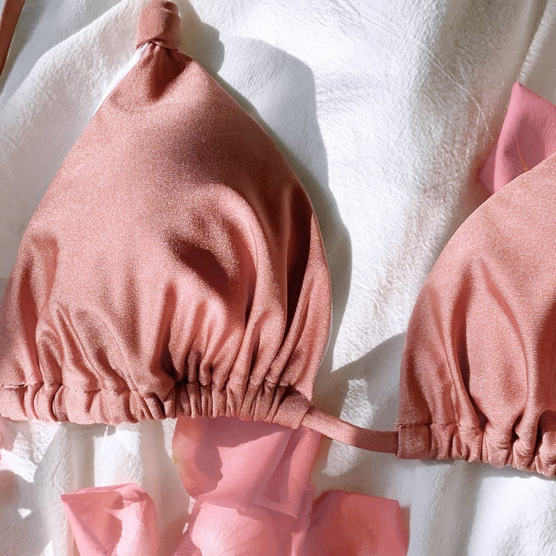 Dámské luxusní bikiny se zavazováním
