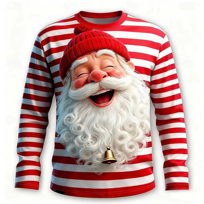 Pánské triko s dlouhým rukávem se Santou