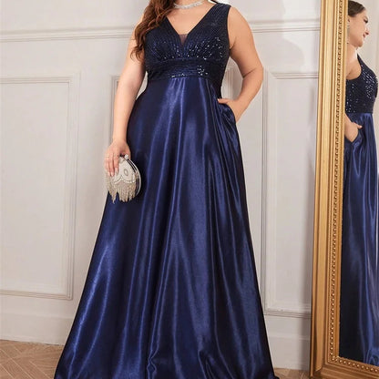 Dámské plus size plesové šaty