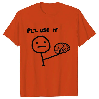 Pánské vtipné triko Plz use it