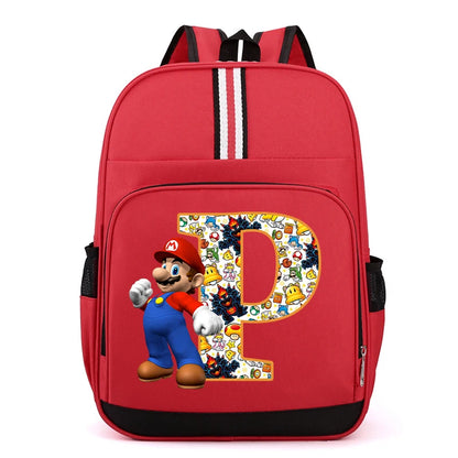 Školní batoh Super Mario s písmenem