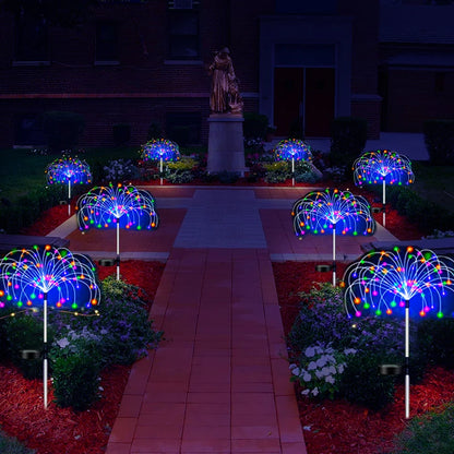 Solární Led světla ohňostroj