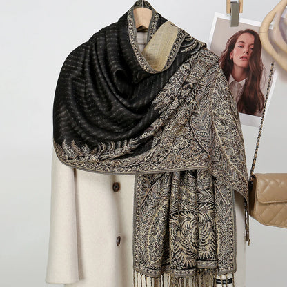 Dámská šál se vzorem