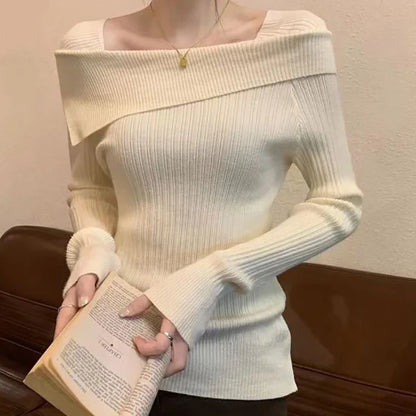 Dámský svetr off shoulder