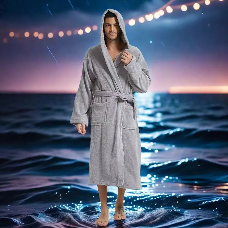 Unisex župan s kapucí