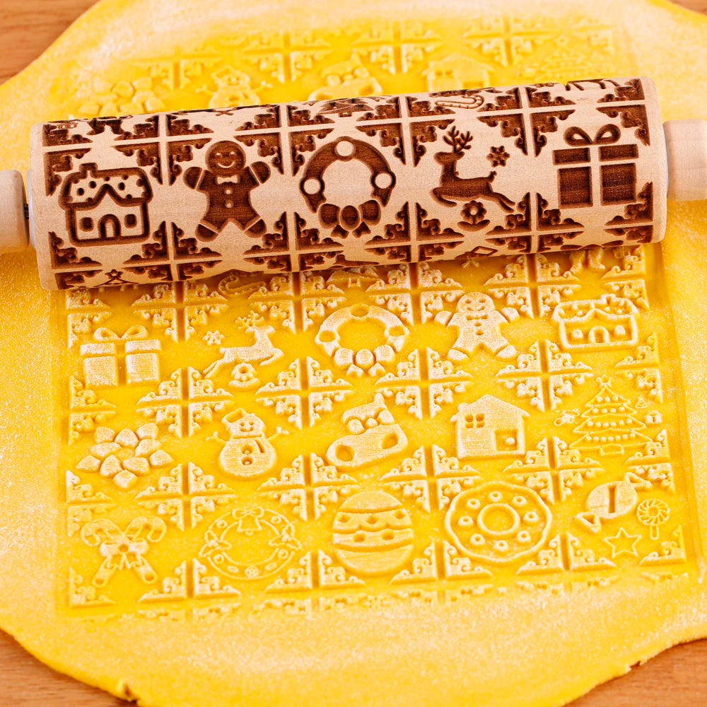 Váleček s vánočními vzory