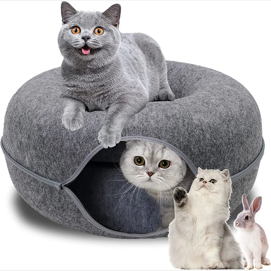 Interaktivní dvoupatrový pelíšek pro kočky