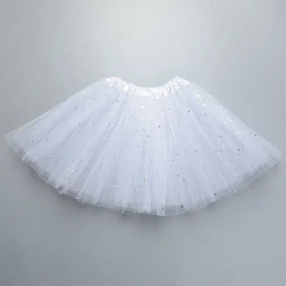 Dívčí tutu sukně se třpytem
