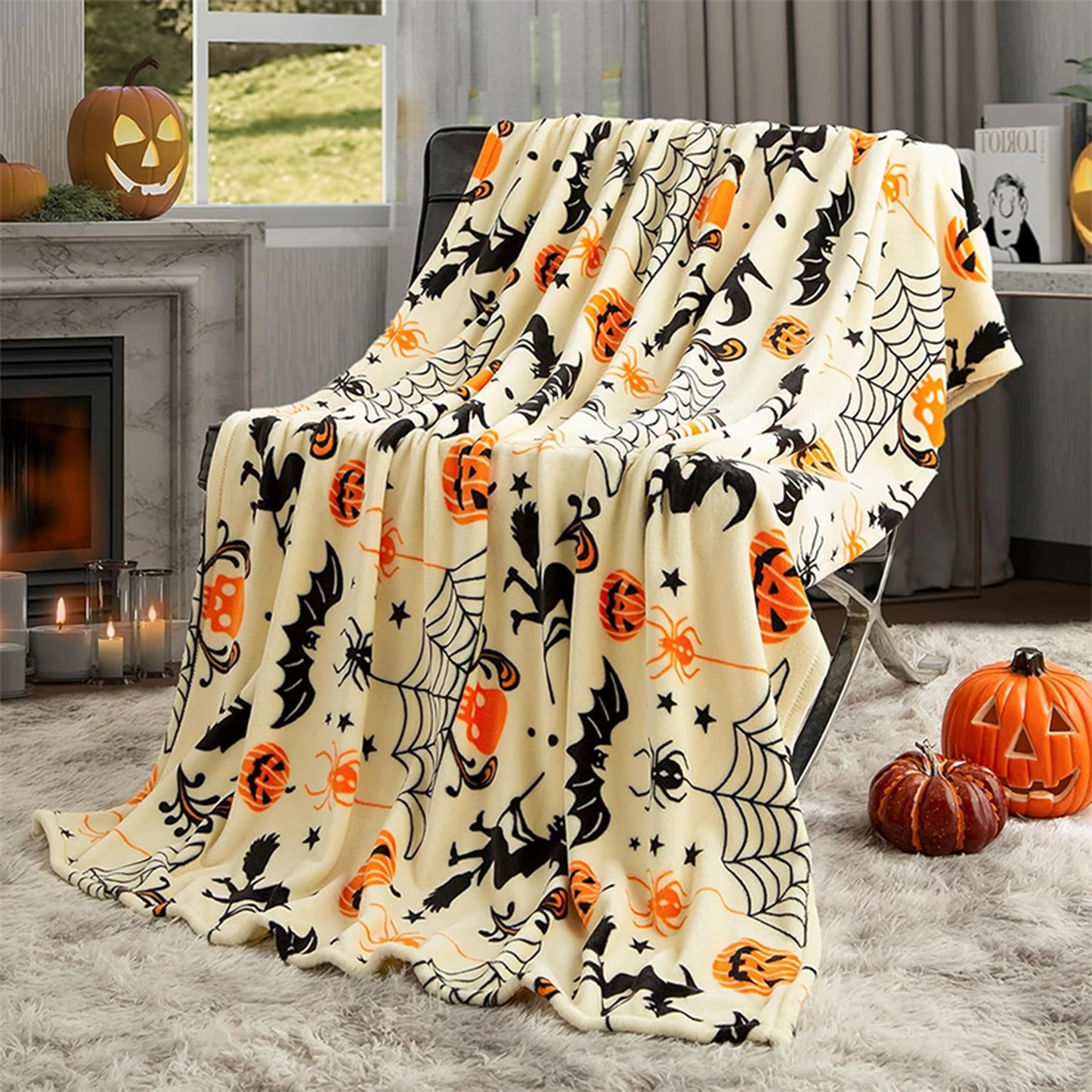 Halloweenská teplá deka